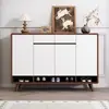 Novo Armário de Sapatos Estilo Chinês para Hall de Entrada de Casa Super Grande Capacidade Console de Entrada Armário de Armazenamento Integrado Montado na Parede Armário de Armazenamento
