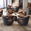 Mesa de negociación moderna de lujo para oficina de ventas, departamento de ventas, mesa de negociación con 4 sillas, mesa redonda pequeña, mesa de negociación para recepción, combinación de mesa y silla de negociación