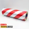 Fita de Advertência Filme Refletivo Listrado Diagonal Preto Amarelo 5cm 10cm Tiras Adesivas Refletivas Adesivo Anticolisão Impermeável Alerta Marca de Segurança