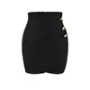 Elegante Falda de Pedrería para Mujer, Nuevo Estilo Otoño, Falda Lápiz Bodycon Irregular Plisada, Falda Corta Sexy de Corte A