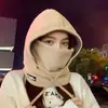 Máscara de ciclismo cálida de invierno con forro polar, protección facial a prueba de viento, calentador de cuello, gorro integrado, accesorio para la cabeza unisex