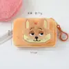 Bolsa de Monedas de Peluche de Conejo y Zorro Dibujos Animados Lindos, Bolsa de Almacenamiento de Auriculares para Estudiantes de Alto Valor, Pulsera con Anillo a Presión al por Mayor