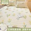 Clase de Verano a Juego de Tres Piezas con Dibujos Animados de Seda Helada y Látex, Plegable, Antideslizante, Alfombrilla Suave de Sensación Fresca, Alfombrilla Suave con Aire Acondicionado