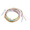 Joyería transfronteriza europea y americana AliExpress moda verano cordón de cuentas tobillera multicolor multicapa