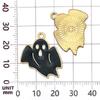 19 Fantasma de Halloween que Gotea Aceite Escoba Murciélago Sombrero de Mago Pulsera DIY Creativa Collar Colgante Accesorios de Joyería
