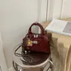 2026 Verão Novo Coreano Nicho Acolchoado de Diamante Alça de Corrente Bolsa Bowling Feminina Elegante Ombro Transversal Bolsa Feminina