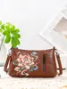 2026 Nuevo Estilo Nacional Bordado Flor Pequeño Bolso Mujeres 2026 Nuevo Retro Versátil Bolso de Hombro Cruzado
