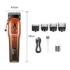 Cortapelos Eléctrico Profesional con Larga Duración de Batería Km-2254 Cortapelos Eléctrico Kemei de Alta Potencia con Pantalla Digital Recortador de Cabello para Uso Doméstico