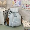 Mochila Escolar Estilo Japonês Ins para Estudantes Universitárias, Mochila de Cordão de Nicho, Mochila Leve de Grande Capacidade para Alunos do Ensino Fundamental e Médio
