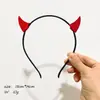 Diadema de Halloween Accesorios de Disfraz de Cosplay Diadema de Bruja Pequeño Diablo Diadema de Vampiro Accesorios para la Cabeza de Cuerno de Ternero