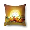 Fronha de Almofada de Halloween Almofada de Cintura de Carro Capa de Almofada de Sofá de Abóbora Fronha de Almofada para Escritório Casa Sala de Estar TC604