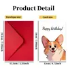 Combinación de Tarjeta de Felicitación de Cumpleaños de Tamaño Grande Nueva Transfronteriza con Sobre Ilustración de Animal Lindo Tarjeta de Regalo de Cumpleaños Tarjeta de Invitación