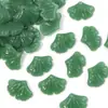 Colgante de Hoja Verde Artificial Transparente Accesorios de Vidrio para DIY Pendientes Pasador Collar Funda de Teléfono Móvil Pulsera Material Femenino