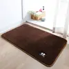 Tapete de Chão para Banheiro de Cor Sólida Simples, Tapete Espesso Absorvente de Água em Faux Cashmere, Atacado Transfronteiriço, Tapete para Pés Antiderrapante Especificamente para Banheiros