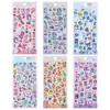 Pegatinas Adhesivas de Cristal de Animales de Dibujos Animados Lindos Estilo Japonés Femeninas Brillantes Pegatinas de Gemas Ojo de Gato Pegatinas para Niños Venta al por Mayor