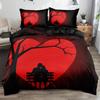 Set romántico de tres piezas de amor para el Día de San Valentín Amazon comercio exterior transfronterizo funda de edredón con impresión digital 3D funda de almohada ropa de cama