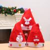 Criativo Venda Quente Decorações de Presente de Natal Desenho Animado Tecido Escovado Chapéu de Natal Escovado Infantil Atacado