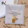 Colar Popular Banhado a Ouro do Xiaohongshu com Pingentes de Cristal de Gelo de Diamante Roxo para Mulheres, Corrente de Clavícula Fashion e Versátil