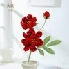 Flor de hilo con aroma a madera tejida a crochet hecha a mano flor artificial tejida flor de un solo tallo flor de regalo flor de decoración para el hogar transfronteriza flor al por mayor