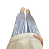 Pantalones Casuales de Cuadros Azules y Blancos Estilo Perezoso Pantalones de Pierna Ancha Sueltos y Caídos Pantalones Cleanfit Pantalones Rectos Retro Americano