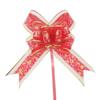 Transfronteiriço médio 30# laço Phnom Penh flor de mão leopardo embalagem de presente de Natal flor de mão de gaze de tinta neve