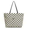 Bolso de Hombro Tipo Tote de Lunares Grande, Sencillo y de Moda, para el Hombro, para Mujer, Nuevo 2024, Casual, Versátil, para el Trabajo