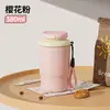 Taza isotérmica de acero inoxidable de alta gama, elegante, de nicho, con sensación premium, que mantiene el frío, diseño de apertura rápida, botella de agua deportiva de gran capacidad para ciclismo al aire libre