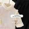 Vestido Princesa Doce Xiaosi para Meninas Vestido de Véspera de Ano Novo 2025 Novo Vestido para Bebê de Um Ano Moda Bebê Menina Vestido de Ano Novo Estilo Inverno