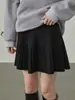 Falda de punto de cintura alta para mujer, nueva colección otoño 2026, de nicho y versátil, falda corta acampanada que estiliza y elegante