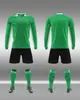 Novo Conjunto de Uniforme de Futebol de Manga Longa para Adultos e Crianças, Uniformes de Treinamento para Competição Esportiva de Futebol