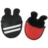 Funda Doble Barra para Putter de Golf Impermeable Material PU Interior de Felpa Hebilla Magnética Forma de L Semicircular Cuadrada Funda para Cabeza de Palo