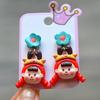 Brincos Europeus e Americanos Transfronteiriços de Árvore de Natal com Pingente Arco-Íris para Menina, Resina Acrílica, Novos Brincos de Natal, Lote de Clipe de Orelha
