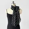 Accesorios Estilo Coreano Bufanda de Seda de Lunares Corbata de Cuello con Acabado de Alta Gama, Cinta Larga de Seda para Mujer, Nuevo Modelo 2026, Se Puede Combinar con Diadema y Cinturón para Superponer