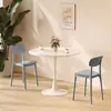 Mesa de negociação, mesa de jantar, conjunto de mesa e cadeiras redondas brancas modernas estilo nórdico ins para lojas de milk tea e cafés, mesa de jantar tulipa