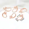 Cobre con Chapado en Oro Real de 18k Retención de Color con Colgante Superficie Brillante Gancho de Oreja en Forma de U Pendientes Colgantes Hechos a Mano DIY Pendientes Joyería para Orejas Accesorios