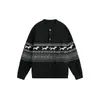Marca de ropa urbana para exteriores Rumeng, suéter de punto casual retro, unisex, otoño/invierno, corte holgado, adecuado para parejas, versátil para el uso diario