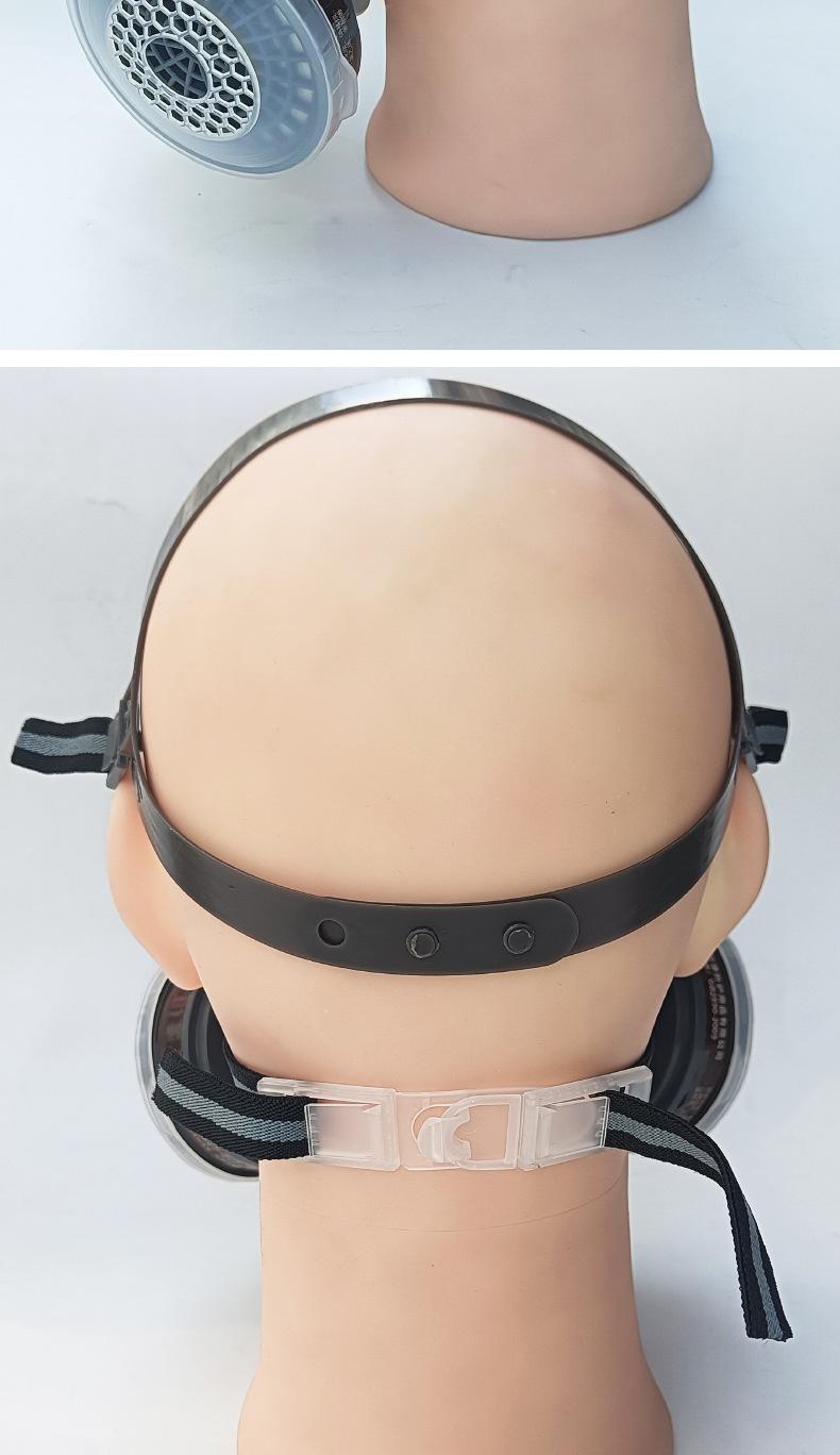 防毒面具带护目镜一体式面罩喷漆农药化工装修甲醛打磨