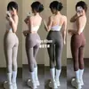 Pantalones de yoga de cintura alta para control de abdomen para mujer, leggings sin costuras que levantan los glúteos, pantalones de fitness adelgazantes de secado rápido para uso en exteriores