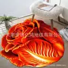 Tapete de Flor de Peônia Especial em Formato Estéreo 3D para Sala de Estar de Casa Tapete de Banheiro com Flores para Pés Tapete de Chão de Veludo Cristal para Janela de Canto Mesa de Café