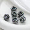 Cadena de Diamantes de Perlas de Colores Nuevos con Strass, Cuentas de Agujero Recto, Cuentas Pesadas para Bricolaje, Accesorios para Joyería al por Mayor