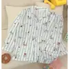 Nuevo Cárdigan con Solapa Pijama para Mujer Primavera y Otoño Algodón Nube Dibujos Animados Ropa de Casa Popular de Comercio Exterior Traje Venta al por Mayor