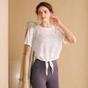 Nueva Camiseta Deportiva Ligera de Secado Rápido Manga Corta para Mujer Ropa de Yoga Blusa Holgada Talla Grande Ropa de Fitness Top Verano