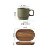 Xícara de café de cerâmica, caneca, xícara para latte art, pequena xícara de café de luxo estilo europeu, 8ml