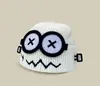 Gorros Transfronterizos, Gorros de Punto de Robot Lindos, Cara Sonriente de Ojos Grandes de Dibujos Animados, Gorros Cálidos de Lana para Otoño e Invierno, Gorros de Frío para Mujer