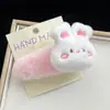 Lindos Pasadores de Pelo de Peluche de Oso y Conejo de Dibujos Animados, Pasadores Grandes Lindos de Otoño e Invierno, Dulces Accesorios para el Cabello para Niñas y Estudiantes