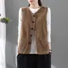 Novo colete de veludo cotelê sem mangas, colete de veludo cotelê artístico para mulheres, colete de novo estilo