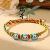Pulsera de Cuerda Colorida para Niños del Festival del Bote Dragón Cuerda de Mano Colorida Tejida a Mano Lindo Zongzi Niños y Adultos Cuerda Colorida