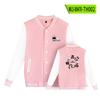 Chaqueta de Béisbol con Temática de Manga Japonesa, Uniforme de Béisbol de Manga Larga para Otoño, Chaqueta Casual Holgada Estilo Oversize para Pareja