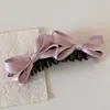 Pinza de Plátano con Lazo Dulce y Femenino, Estilo Nuevo, Estilo Suave, Pinza Vertical para Cola de Caballo Alta en la Parte Posterior de la Cabeza, Accesorio Versátil para el Cabello