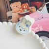 Lindo Pinza para el Cabello de Conejo Miffy Vintage de Alto Valor Dibujo Animado de Conejo Acrílico 3D Mini Pinza Dulce Accesorio para el Cabello de Niña para Mujeres
